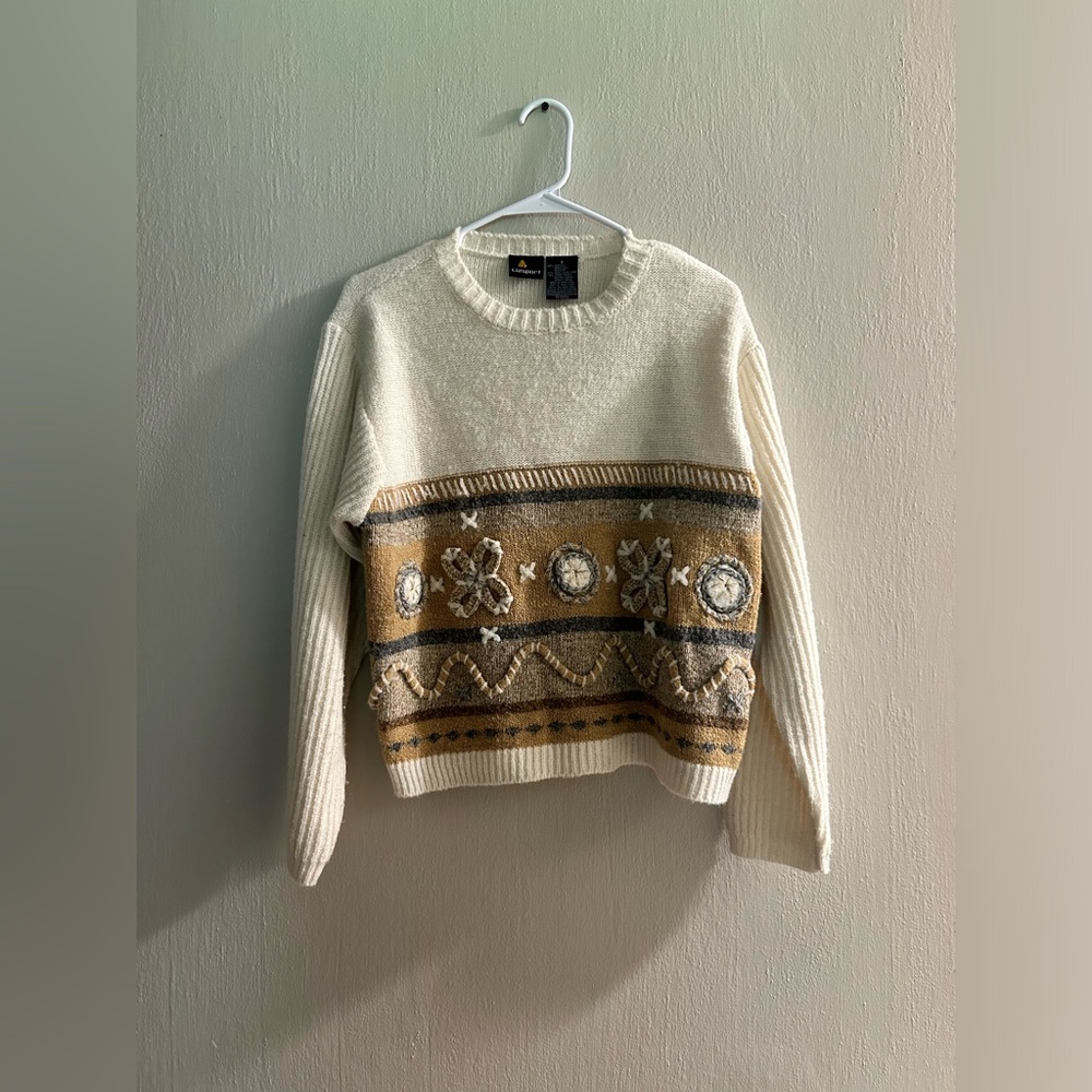 vintage embroidered sweater